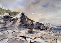Rocks Whitley Bay 9 x 14